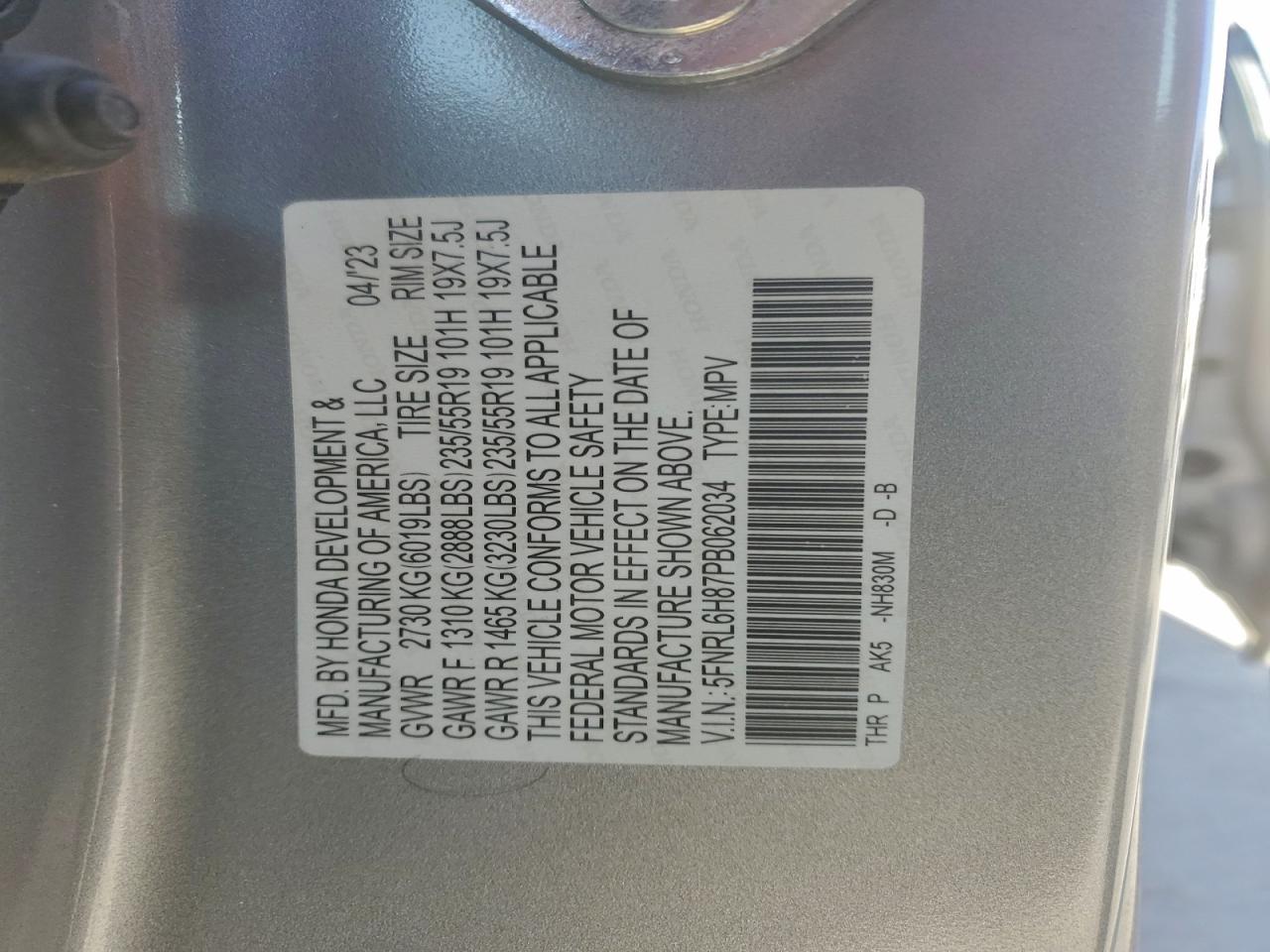 Honda Odyssey Touring Image 13