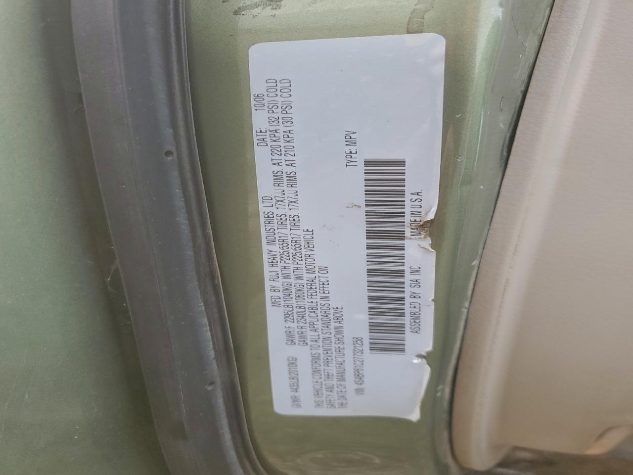 Subaru Outback Outback 2.5i Image 4