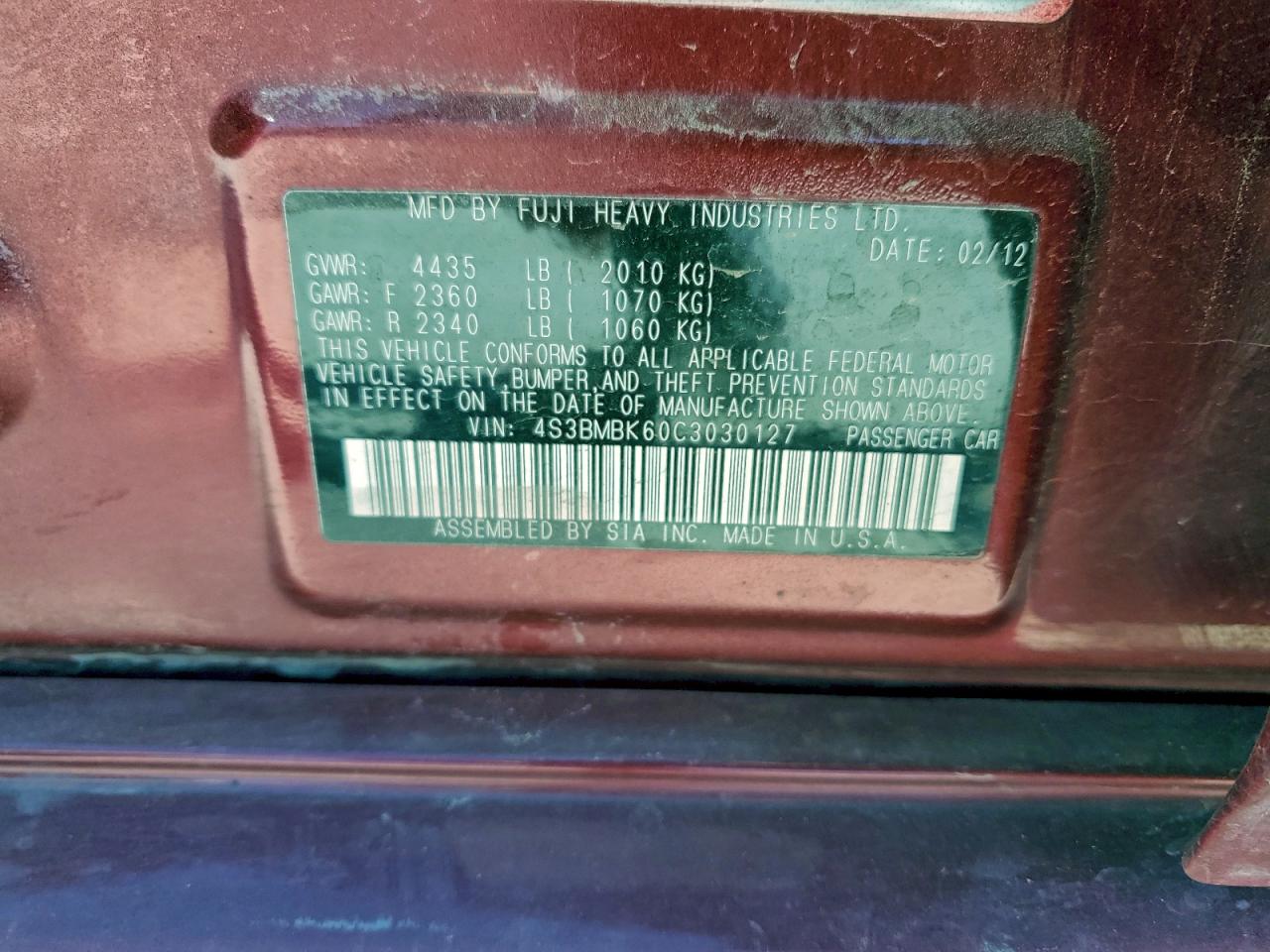 Subaru Legacy 2.5i Limited Image 9