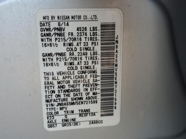 Nissan Rogue S Image 13