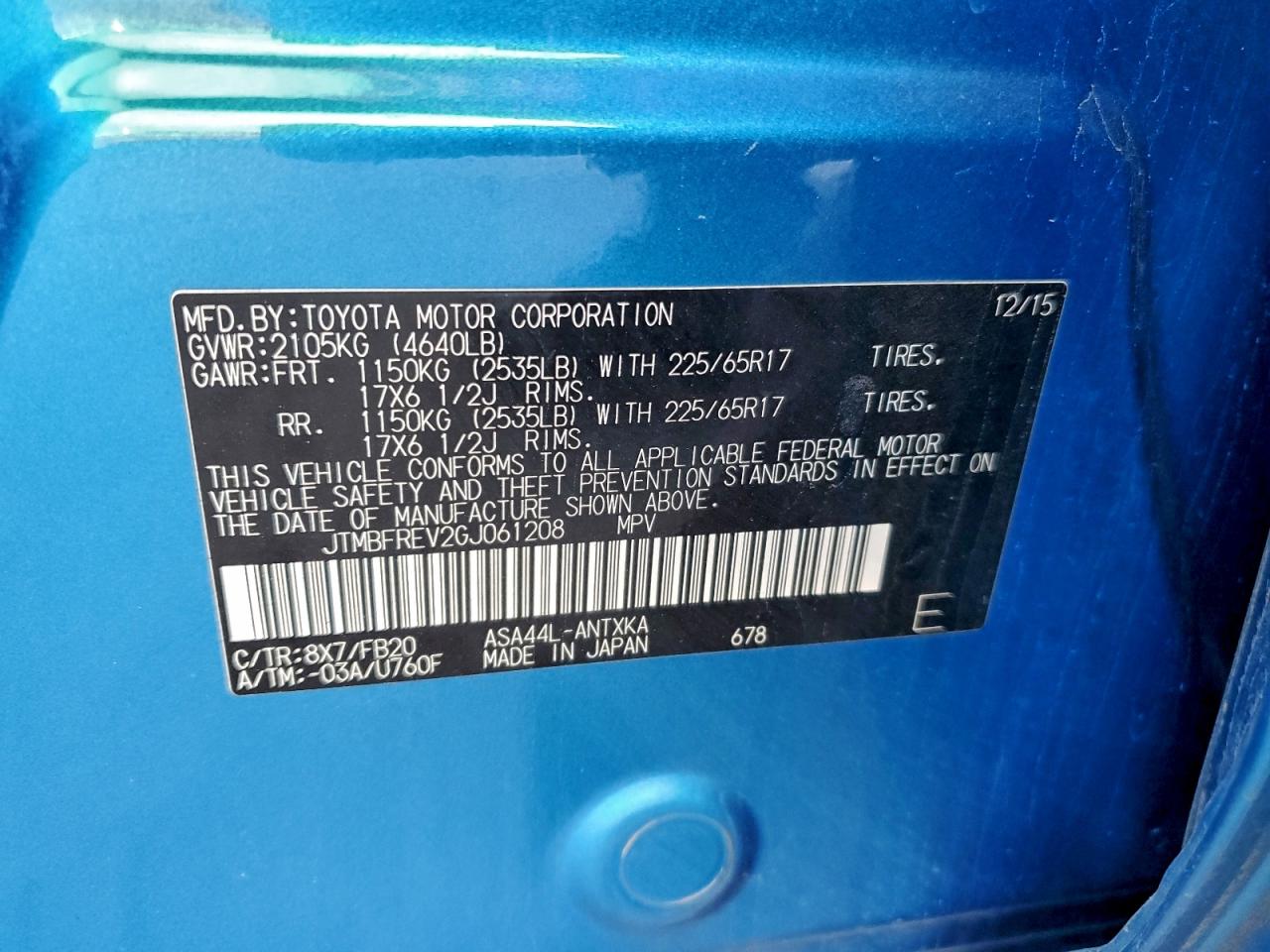 Toyota RAV4 Le Image 6