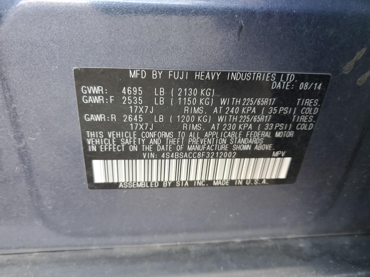 Subaru Outback 2.5i Premium Image 7