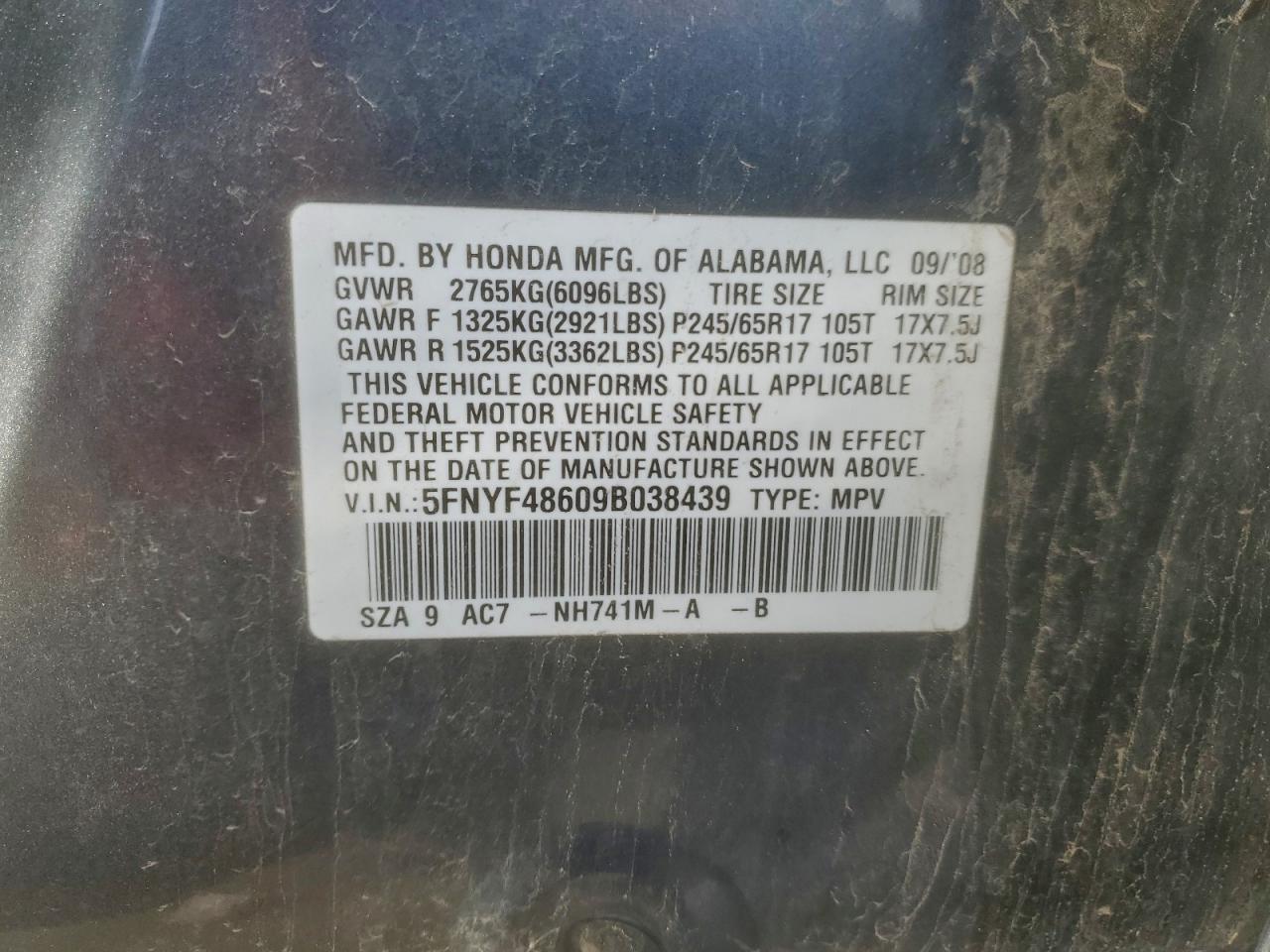 Honda Pilot Exl Image 12