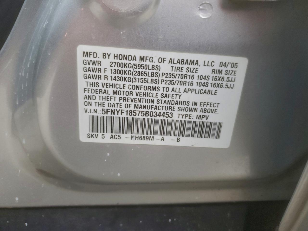 Honda Pilot Exl Image 8