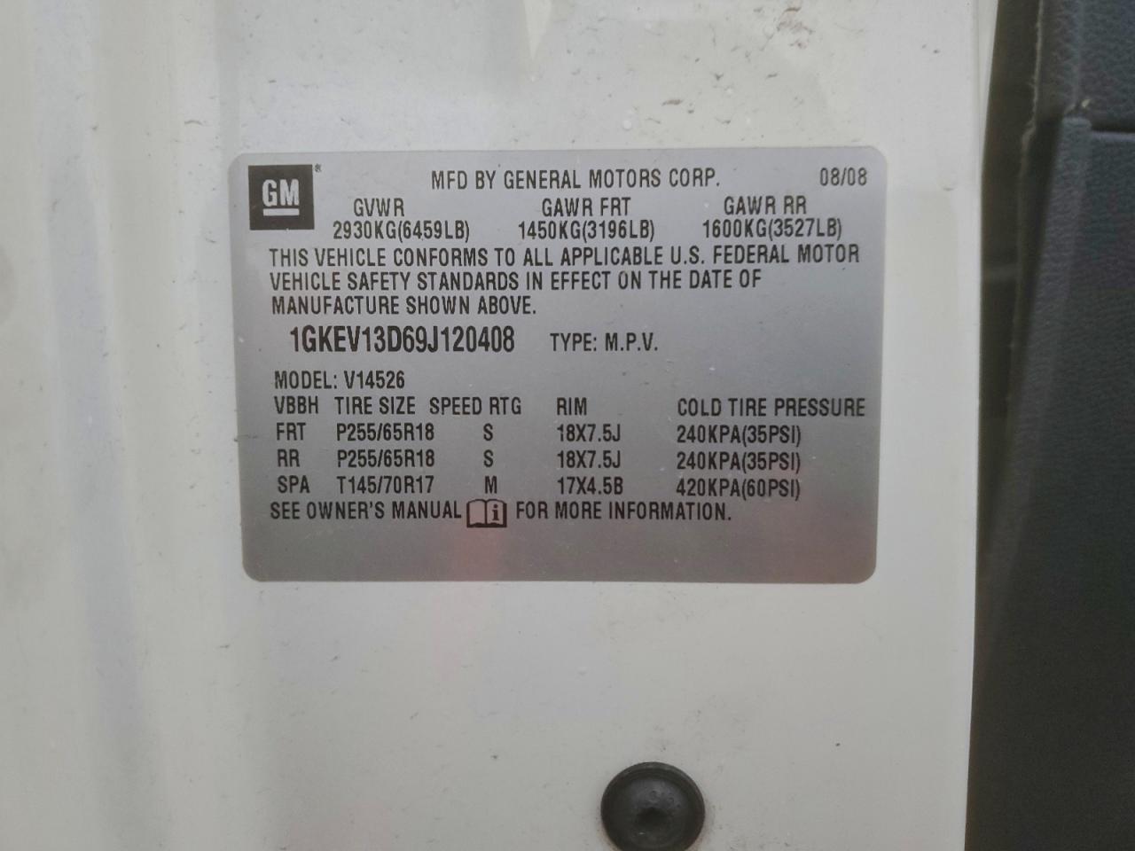 GMC Acadia Sle Image 9